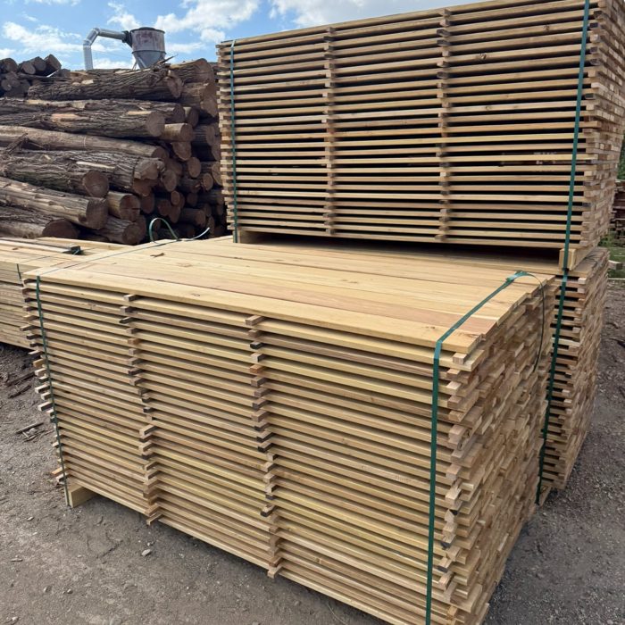 Készáru a telephelyen / Finished timber on site